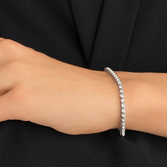 Swarovski Silver Crystal Bracelet - Picture 2 of 6
